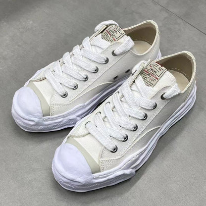 GMabcd Mmy Open Smile Dissolving Shoes Canvas Thick Sole Height Increasing Unisex Casual Sneakers