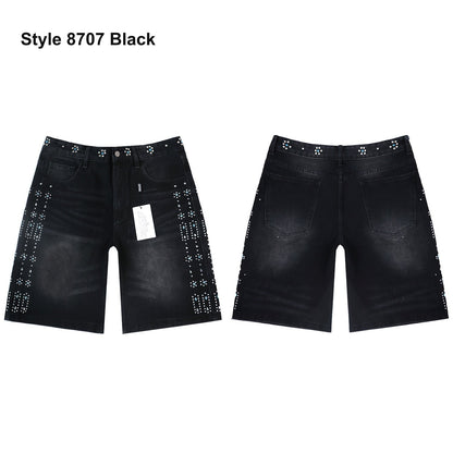 Men's denim shorts – Style 8707 Black