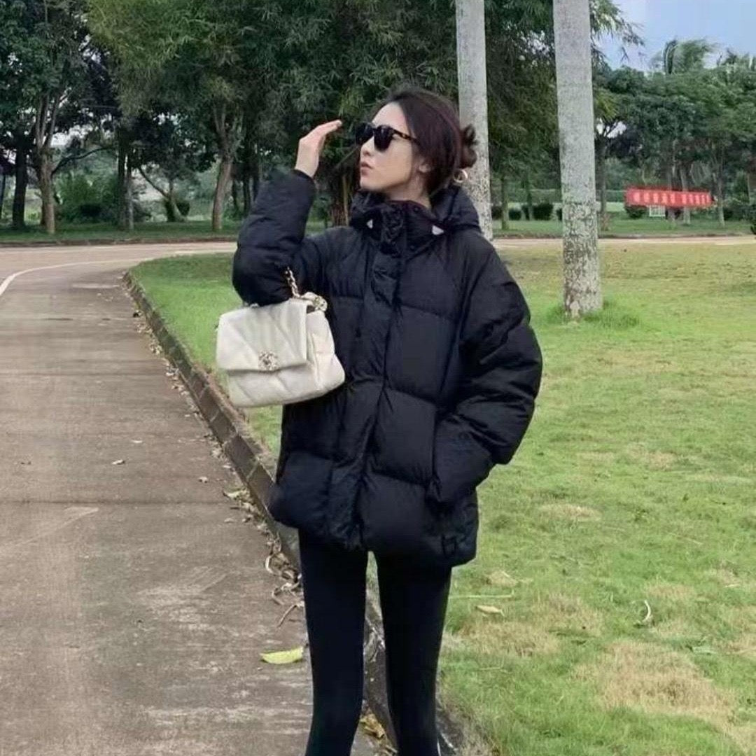 GMabcd Big GOOSE/ Junction 3M Reflective Black Label Parka Coat/Same style as used by Ouyang Nana
