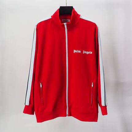 24SS Retro Trend Angel Color Block Embroidered Casual Jacket Top Jacket Set Long Pants Sweatshirt Trend