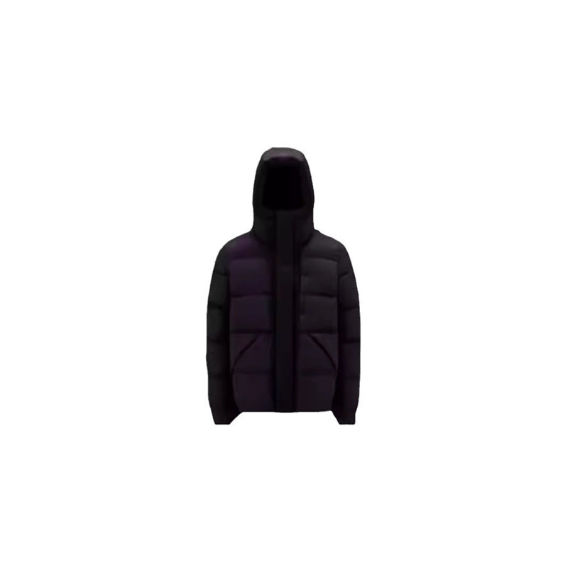 Dustproof Bag Version Madeira Down Jacket Black Warrior Zipper Hooded Unisex Coat