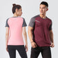 Unisex Breathable Lightweight Gym Short Sleeve Quick-Dry Top Fitness Sports Wear Ice Silk T-Shirt Stretch Short Sleeve