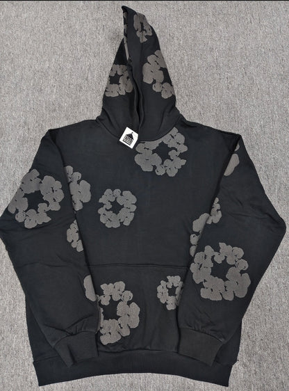 [High Quality Version] All Cotton Denim Tears Hoodie Kapok Hoodie American High Street Trendy Sweatshirt