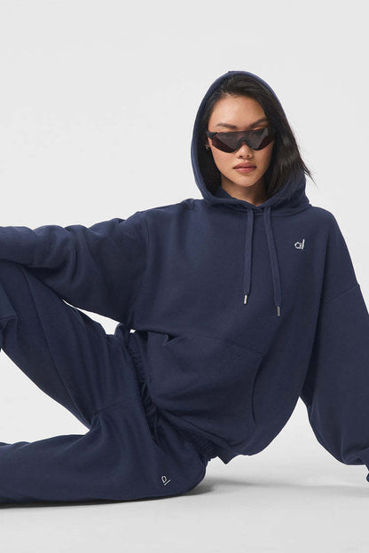 al Autumn Winter 2024 New Trendy Casual Hooded Loose Long Sleeve Sweatshirt Sports Set for Men and Women Couples