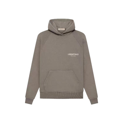 ESSENTIALS HOODIE FOG Season 8 Flocked Small Label Versatile Hooded Sweatshirt Fleece Lined
