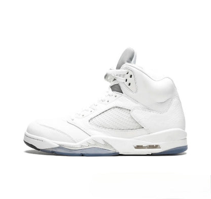 GMabcd-AJ5 High High-Top Basketball Shoes Buckle Broken Rukawa Kaede White Cement Ice Blue Low-Top Cushion Men and Women Sneakers