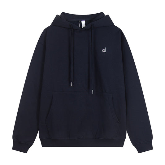 A-L-O Heavyweight Sweatshirt Loose Terry Warm Hoodie Zipper Casual Hooded Jacket
