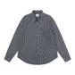 Trendy Brand Am* Small Heart Embroidered Shirt Casual Loose Fit Unisex Couple Style Amy Cotton Long Sleeve Top