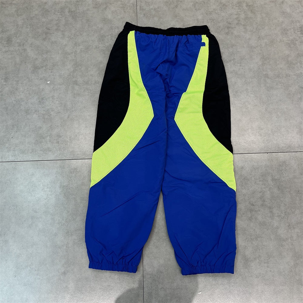 Gmabcd New Corteiz Alcatraz Embroidered Logo Woven Casual Sports Suit Spring Thin Long Pants with Zipper