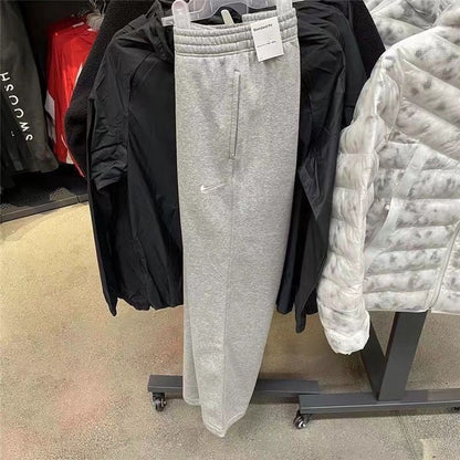 New Sports Trousers Casual Men's and Women's Same Sport Pants Flat Loose Straight Spring and Autumn Sweatpants Embroidered Fashion