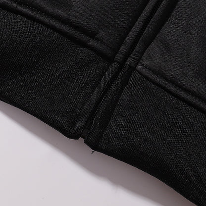 Gmabcd-sup Hoodie Collaboration Joe Loose Fit Autumn Winter Fleece Zipper Jacket Street Fashion Patchwork Hooded Sweatshirt