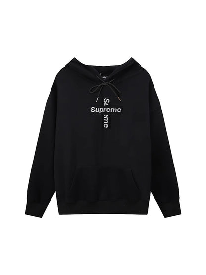 GMSupreme Fleece-Lined Full Series Hooded Sweatshirt Men's Jacket Hoodie BOX Classic Collaboration Long Sleeve