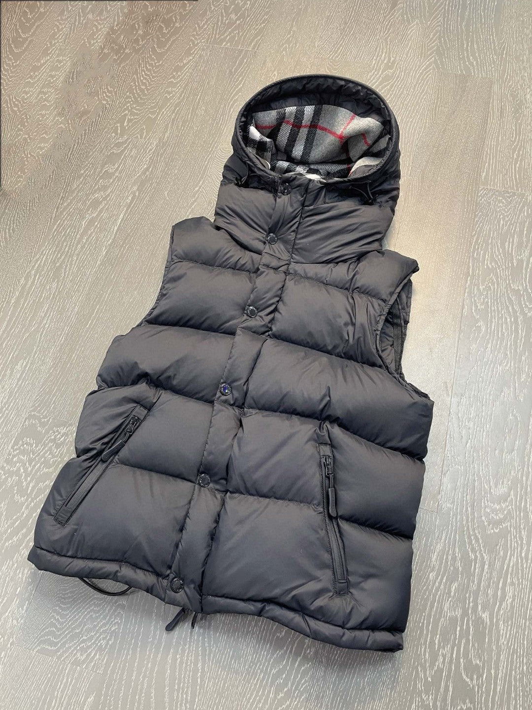 B Brand Sleeveless Couple Style Down Jacket Detachable Sleeves Hooded Down Jacket