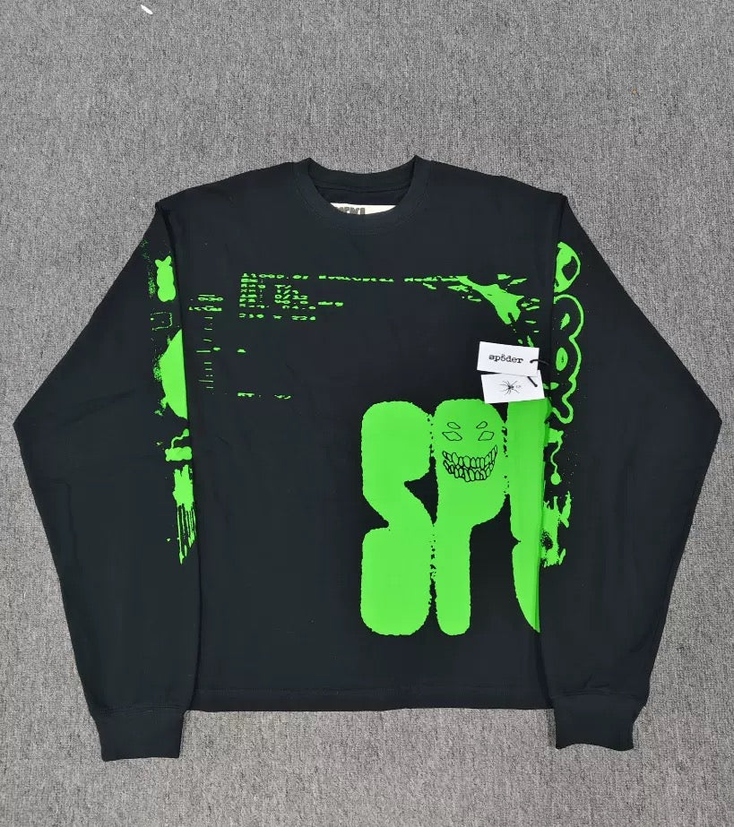New Hoodie Couple Spider Hip-Hop Casual Loose Jacket Fleece Sp55555der Sweatshirt Men(Hight Quality)