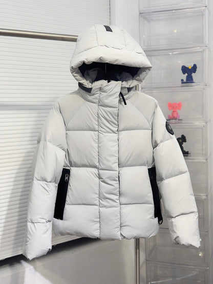 GMabcd Big GOOSE/ Junction 3M Reflective Black Label Parka Coat/Same style as used by Ouyang Nana