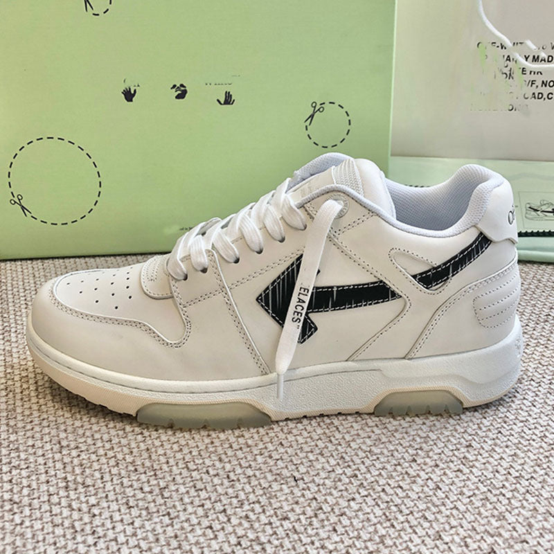 Gmabcd Off Trendy Brand Men and Women Shoes Genuine Leather Casual Sneakers Panda Color Thick Sole Low Top Bread Shoes