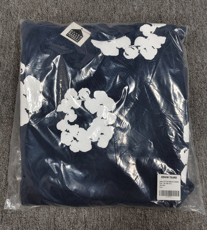 [High Quality Version] All Cotton Denim Tears Hoodie Kapok Hoodie American High Street Trendy Sweatshirt
