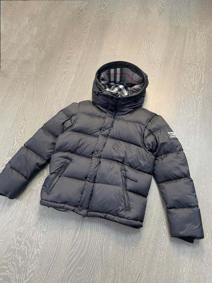 B Brand Sleeveless Couple Style Down Jacket Detachable Sleeves Hooded Down Jacket