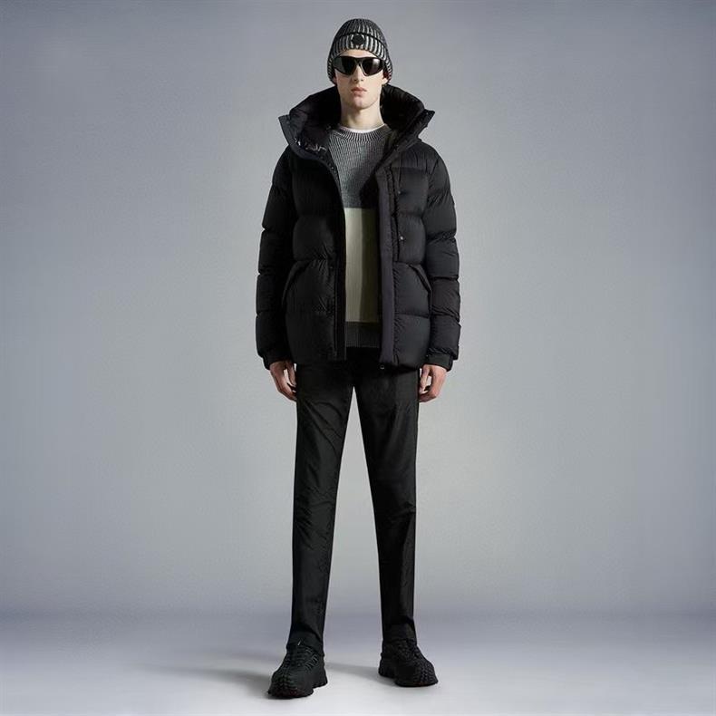 Dustproof Bag Version Madeira Down Jacket Black Warrior Zipper Hooded Unisex Coat