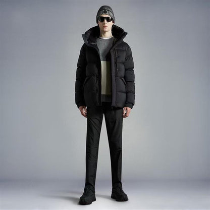 Dustproof Bag Version Madeira Down Jacket Black Warrior Zipper Hooded Unisex Coat