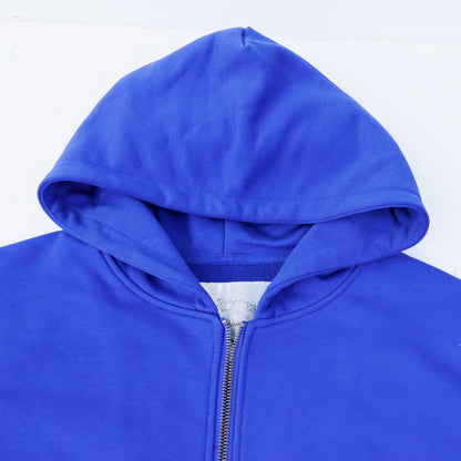 GMabcd Casual Set God-peed Patch Letter Cardigan Hoodie High Street Men's Casual Sweatshirt Sweatpants