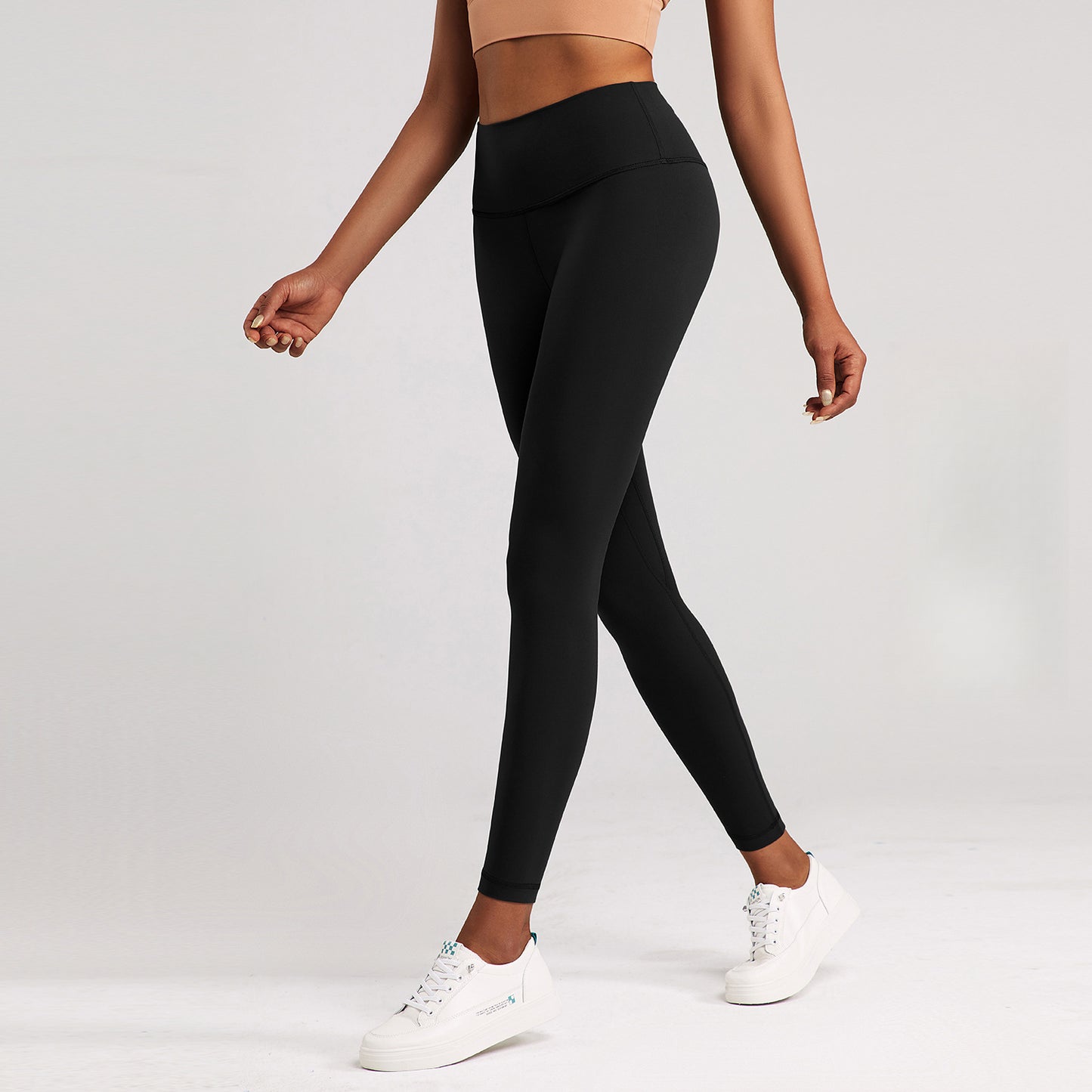 Lulu Yoga Pants Women's High Elastic Nude Feel Brushed Sports Running Fitness Pants High Waist Hip Lift Skinny Pants Slim Fit