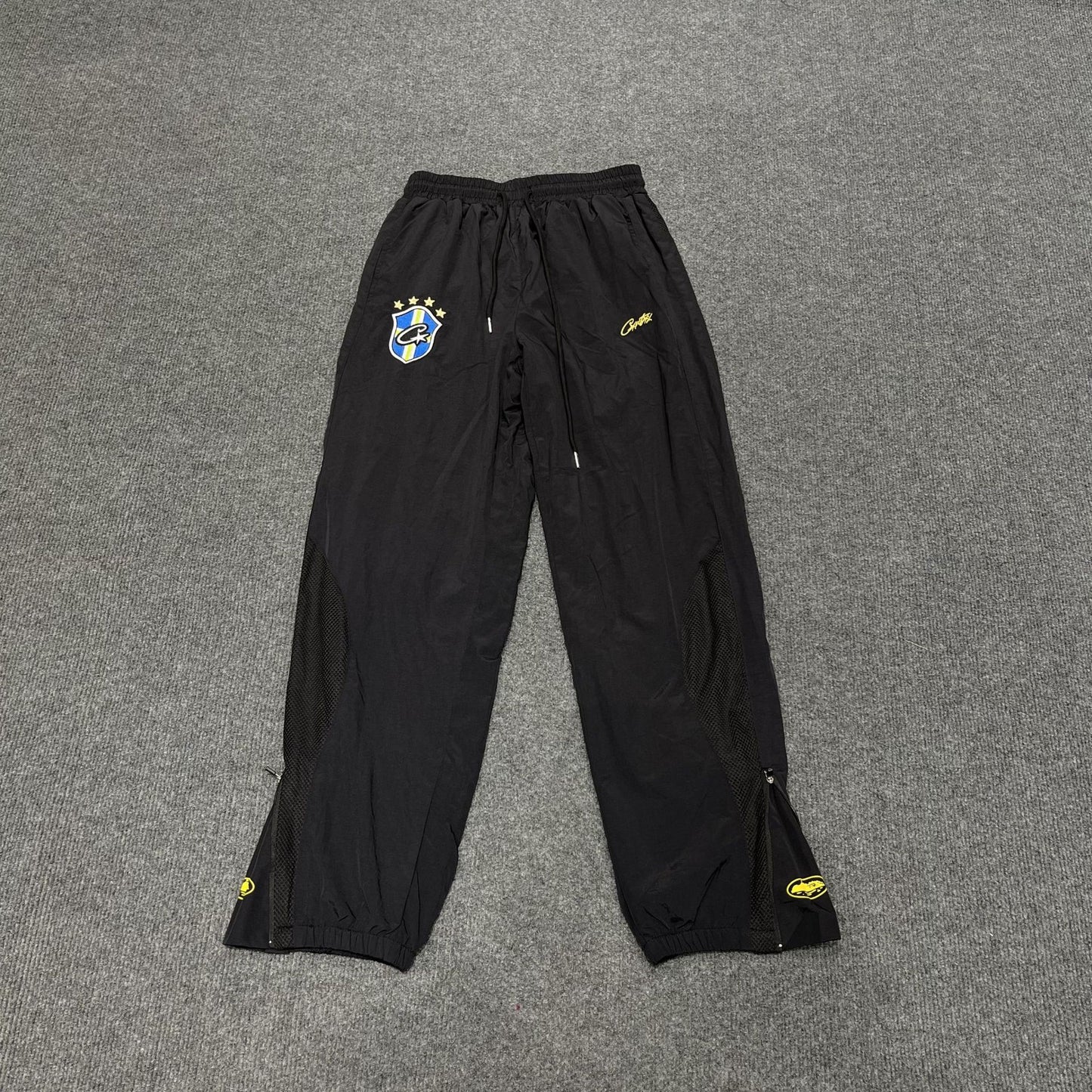 Gmabcd New Corteiz Alcatraz Embroidered Logo Woven Casual Sports Suit Spring Thin Long Pants with Zipper