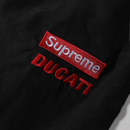 Supreme Ducati Collaboration Racing Style Windbreaker Jacket for Men