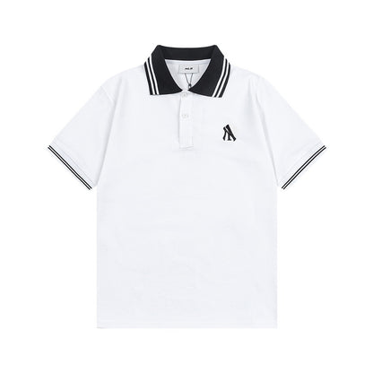 MIB Chest Embroidery LA Los Angeles Dodgers NY New York Yankees Double Yarn Pure Cotton Minimalist Polo Shirt