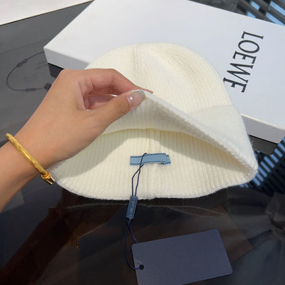 Winter Warm Knitted Hat Fashionable Export Style Pullover Windproof Thick Knitted Hat