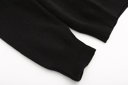 Trendy Brand Knitted Sweater Ape Head Round Neck Pullover Printed Casual Loose Fit Autumn Winter Top