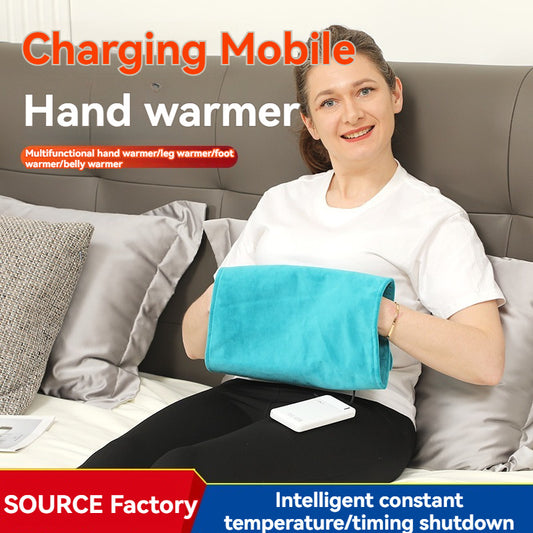 Graphene USB Hand Warmer Hand Warmer Solid Color Plush Multi-Purpose Thickened Portable Multi-Purpose Electric Heating Heating Mat