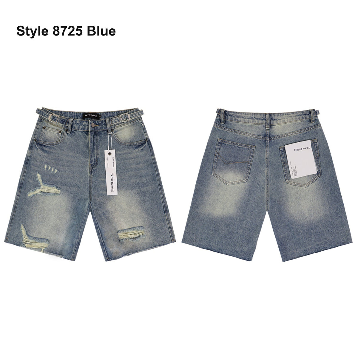 Men's denim shorts – Style 8725 Blue
