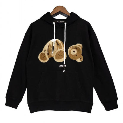 PA Angel Broken Bear Sweater Oversize Niche High Street Fashion Brand Ins Couple Hoodie