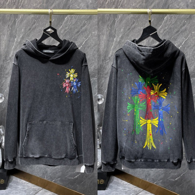 CH Croix cotton fleece embroidery hoodie g4