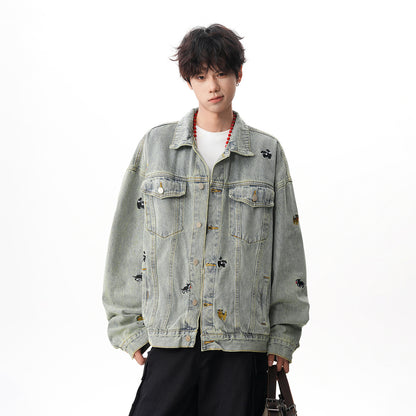 WT93323 denim jacket yellowclay