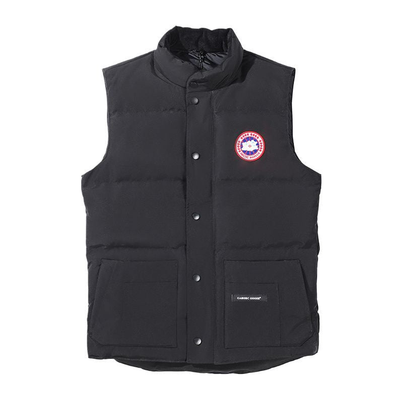 Big Goose Vest for Men Winter Warm Non-Slip Waterproof Down Jacket Thickened Casual Sports Vest New Sleeveless
