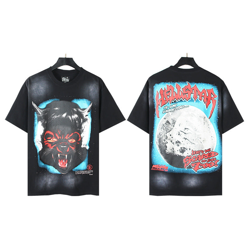 [2]2025 Summer New American Fashion Brand Male and Female Couples Wear plus Size Loose Pullover Short Sleeve T-shirt Youth Tee