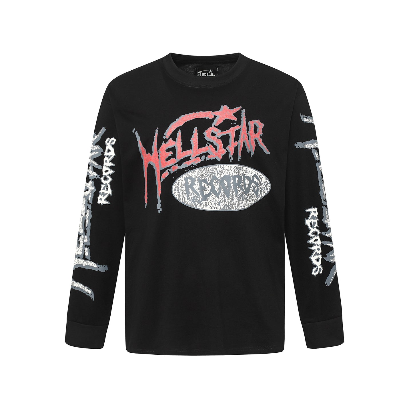HS American Style Oversized Long Sleeve T-Shirt Autumn Base Shirt Men's Pullover Shirt