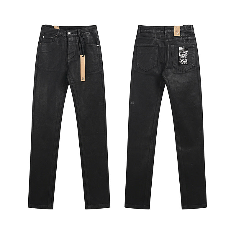 GMabcd Trendy KSUBI Men's Pants Casual Slim Fit Skinny Jeans Stretch Denim Pants