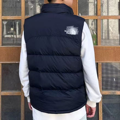 GMabcdNorth-Face 1996 Down Vest Unisex American Version TNF700 Puff Embroidery Winter Vest Couple Style Reversible