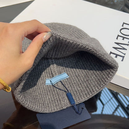 Winter Warm Knitted Hat Fashionable Export Style Pullover Windproof Thick Knitted Hat