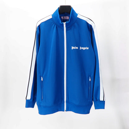 24SS Retro Trend Angel Color Block Embroidered Casual Jacket Top Jacket Set Long Pants Sweatshirt Trend