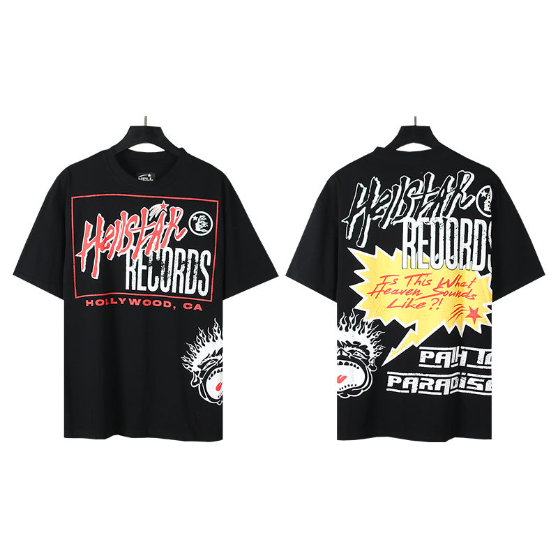 [4]2025 Summer New American Fashion Brand Male and Female Couples Wear plus Size Loose Pullover Short Sleeve T-shirt Youth Tee