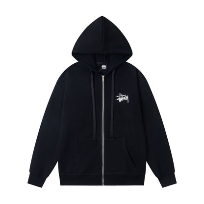 GMstuxN Letter Collaboration Hoodie Classic Letter Embroidery Hooded Sweatshirt Heavyweight Casual Jacket for Men