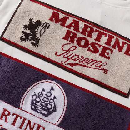 Gmabcd-sup Hoodie Collaboration Joe Loose Fit Autumn Winter Fleece Zipper Jacket Street Fashion Patchwork Hooded Sweatshirt