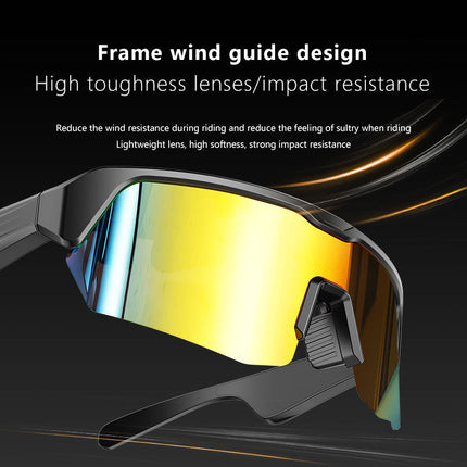 Outdoor Sports Sunglasses Smart Glasses Fashionable Cycling Bluetooth Glasses for Listening to Music and Calling Unisex