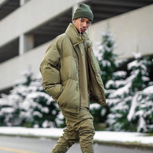 Gmabcd-FEAR OF GOD Double Line Essentials Thickened Cotton Padded Jacket Winter Unisex