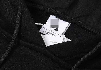 Fog Three-Party Collaboration Double Hoodie Sweatshirt 400g Heavyweight Fleece Cotton Loose Jacket for Men