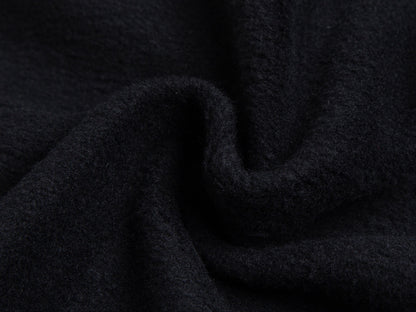 GMAbcd-BUR Classic Style - War Horse Embroidery Checkered Patchwork Fleece Zipper Cardigan Coat - Unisex Style